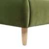 Roman - King Curved Headboard Upholstered Platform Bed - Olive Green - Image 6