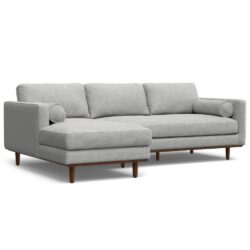 Morrison - Left Sectional Sofa - Mist Gray