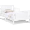 Connelly - Reversible Panel Toddler Bed - White, Rockport Gray - Image 3