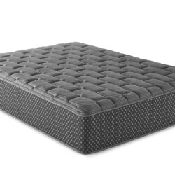 13" King Quilted Hybrid Mattress, Firm - Gray