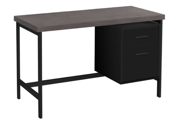 Computer Desk For Home Office, Laptop, Left, Right Set - Up, Storage Drawers, And Contemporary & Modern - Black