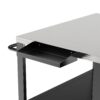 Outdoor Grill Table For Big Egg Style Bbq With Metal Grill Cart And Storage Box And Metal And Stainless Steel - Black / Silver - Image 12