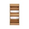 Freestanding Shoe Storage Cabinet With 3 Flip Drawers - White / Natural - Image 15