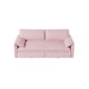 Queen Pull Out Sofa Bed, 3 In 1 Convertible Sleeper Sofa With Side Storage Multifunctional Velvet Loveseat Bed For Living Room - Pink - Image 8