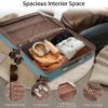4 Piece Luggage Set Suitcase Set, Abs Hard Shell Lightweight Expandable Travel Luggage With 4 Packing Cubes, Tsa Lock, Spinner Wheels (16 / 20 / 24 / 28) - Blue - Image 3