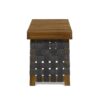 Outdoor Wooden Foldable Side Table - Teak - Image 6