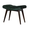 Velvet Curve Bench - Emerald - Image 3
