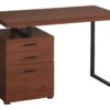 Computer Desk For Home Office, Laptop, Left, Right Set - Up, Storage Drawers, Durable Construction - Cherry - Image 2