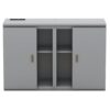 Queen Size Murphy Bed With Shelves, Cabinets And USB Ports - Gray - Image 8