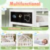 Twin Size House Bed With Ladder, Storage Drawers, And Blackboard Design - White - Image 13