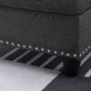 Alger - 98" Wide Left Hand Facing Sofa & Chaise With Ottoman - Dark Gray - Image 5