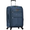 Softside Luggage Expandable 3 Piece Set Suitcase Upright Spinner Softshell Lightweight Luggage Travel Set - Dark Blue - Image 18