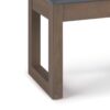 Milltown - Footstool Small Ottoman Bench - Stone Gray - Image 5