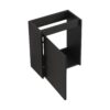 Modern 16" Bathroom Vanity Sink Combo With Ceramic Sink And Cabinet For Small Spaces - Black - Image 23