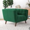 Addison - Lounge Chair Dark - Brown / Dark Green - Image 8
