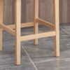 Vienna - Contemporary Tufted Wingback Counter Stools, (Set of 2) - Light Gray / Natural - Image 4