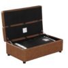 Twin Size Folding Ottoman Sleeper Bed With Mattress Convertible Guest Bed - Brown - Image 10