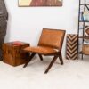 Colin - Lounge Chair - Brown / Tan - Image 4