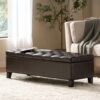 Nebulous - Upholstered Ottoman With Storage And Diamond Tufted Seat - Brown - Image 8