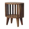 Ariella - Single Shelf Nightstand - Oak - Image 3