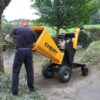 6'' 420Cc 15Hp Pull Start Gas Powered 4 - Wheels Chipper Shredder Mulcher With Towbar / Stop Bar - Yellow - Image 9