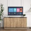 Multi Functional Sideboard, An Ideal Choice For TV And Tableware Storage In Modern Homes - Black - Image 5