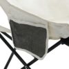 2 Pieces Outdoor Camping Chairs Folding / Portable, Comfortable Seating, Durable Steel Frame - Beige - Image 12