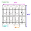 4 Pack Metal Garden Rustproof Trellis For Climbing Plants, Outdoor Flower Support - Black - Image 13