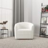 Elise - Mid-Century Modern Swivel Chair - White - Image 12