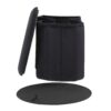 Lindsey - Contemporary / Glam Folding Storage Ottoman - Black - Image 3