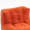 Fluffy Bean Bag Chair, Comfortable Bean Bag For Adults And Children, Super Soft Lazy Sofa Chair With Memory Foam And Ottoman, Indoor Modern Focus Bean Bag Chair For Living Room, Bedroom, Apartment - Red - Image 11