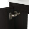 Modern 16" Bathroom Vanity Sink Combo With Ceramic Sink And Cabinet For Small Spaces - Black - Image 21
