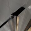 Semi-Frameless Pivot Shower Door In Chrome With Clear Glass - Chrome - Image 12