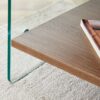 Elegant Bedside Table With Drawers And Transparent Tempered Glass Sides - Wood - Image 13