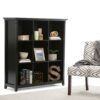Acadian - 9 Cube Bookcase And Storage Unit - Black - Image 7