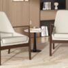 Accent Chair, Mid-Century Modern Armchair (Set of 2) With Solid Wood Frame, Reading Leisure Chair With High Back For Living Room - Beige - Image 18