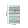 Sphinx - Indoor & Outdoor Washable Non - Slip Accent Rug, Elegant Design- Beige / Blue - Image 5