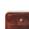 Mini Curved Bedside Table - Walnut - Image 8