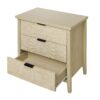 3 Drawer Cabinet, American Furniture, Suitable For Bedroom, Living Room, Study - Natural - Image 13