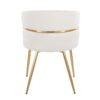 Cinch - Glam / Art Deco Dining Chair (Set of 2) - Gold / Cream - Image 5