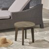 Outdoor Table With Slat Panel Table Top - Gray - Image 4