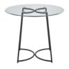 Cece - Contemporary Dinette Table - Black / Clear - Image 4