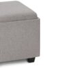 Avalon - Storage Ottoman - Cloud Gray - Image 7