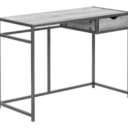 Computer Desk For Home Office, Laptop, Storage Drawer, Contemporary & Modern - Gray