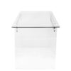 Glacier - Contemporary Desk - Clear / Chrome - Image 2