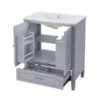 Vintage Style 30" Bathroom Vanity With Sink, Multi Functional Storage, Soft Closing Door - Gray - Image 23