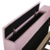 Twin Size Upholstered Daybed With Storage Armrests, Trundle And Latest Integrated Bluetooth Audio System - Pink - Image 10