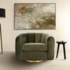 Cosey - Swivel Chair - Gold / Green / Olive Green - Image 7