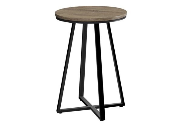 Accent Table, Side, Round Contemporary & Modern - Taupe