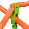Xss004 Outdoor Playground Four Seats Seesaw For Kids 360 Degree Rotating Sturdy Plastic Seat Seesaw For Kids Seesaw For Kids Age 3+ - Green / Blue - Image 3